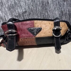 Prada Black and Multicolor Crossbody Bag